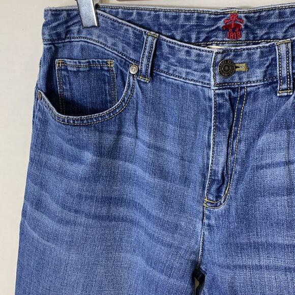 Brooks Brothers 1818 Medium Wash Blue Mid Rise Straight Leg Jeans Size 6 - Picture 3 of 13